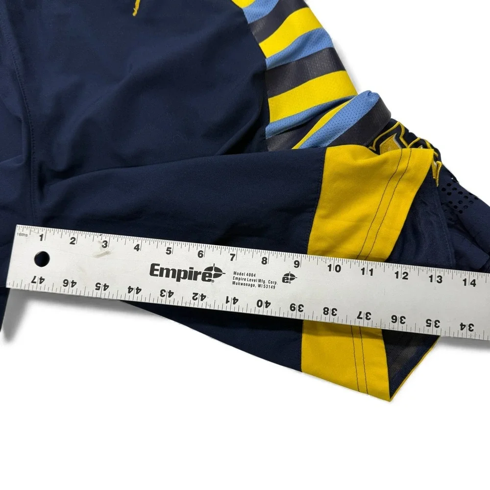 Jordan Marquette Basketball Shorts Mens‎ Small Navy Yellow Nike NCAA College